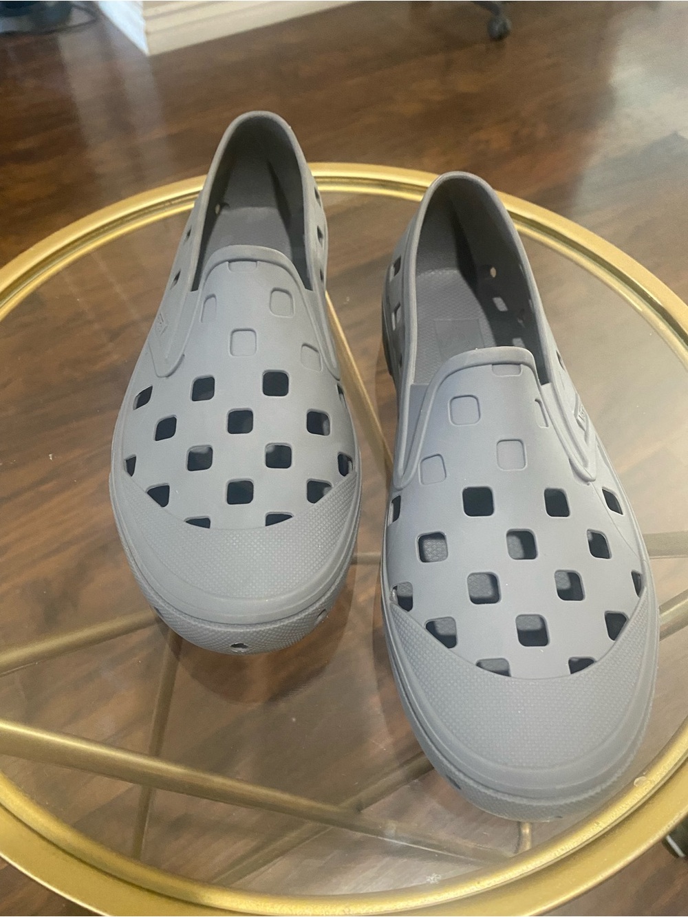 Vans Trek Slip-On Pewter Gray Breathable Rinseable Durable Size 7 Men's.